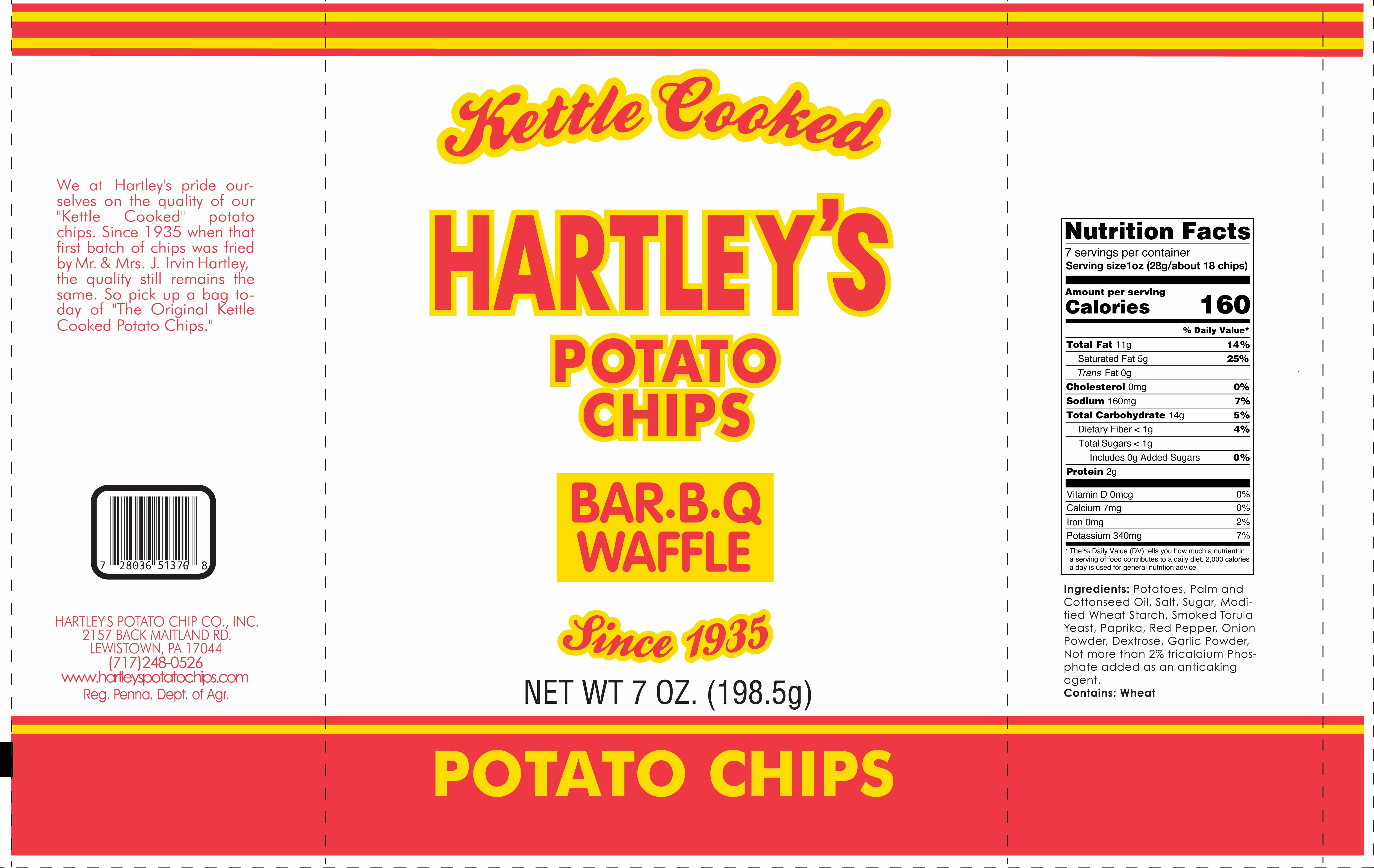 Hartley’s 7oz BarBQue Waffle Potato Chips 565893 10.54.32 AM