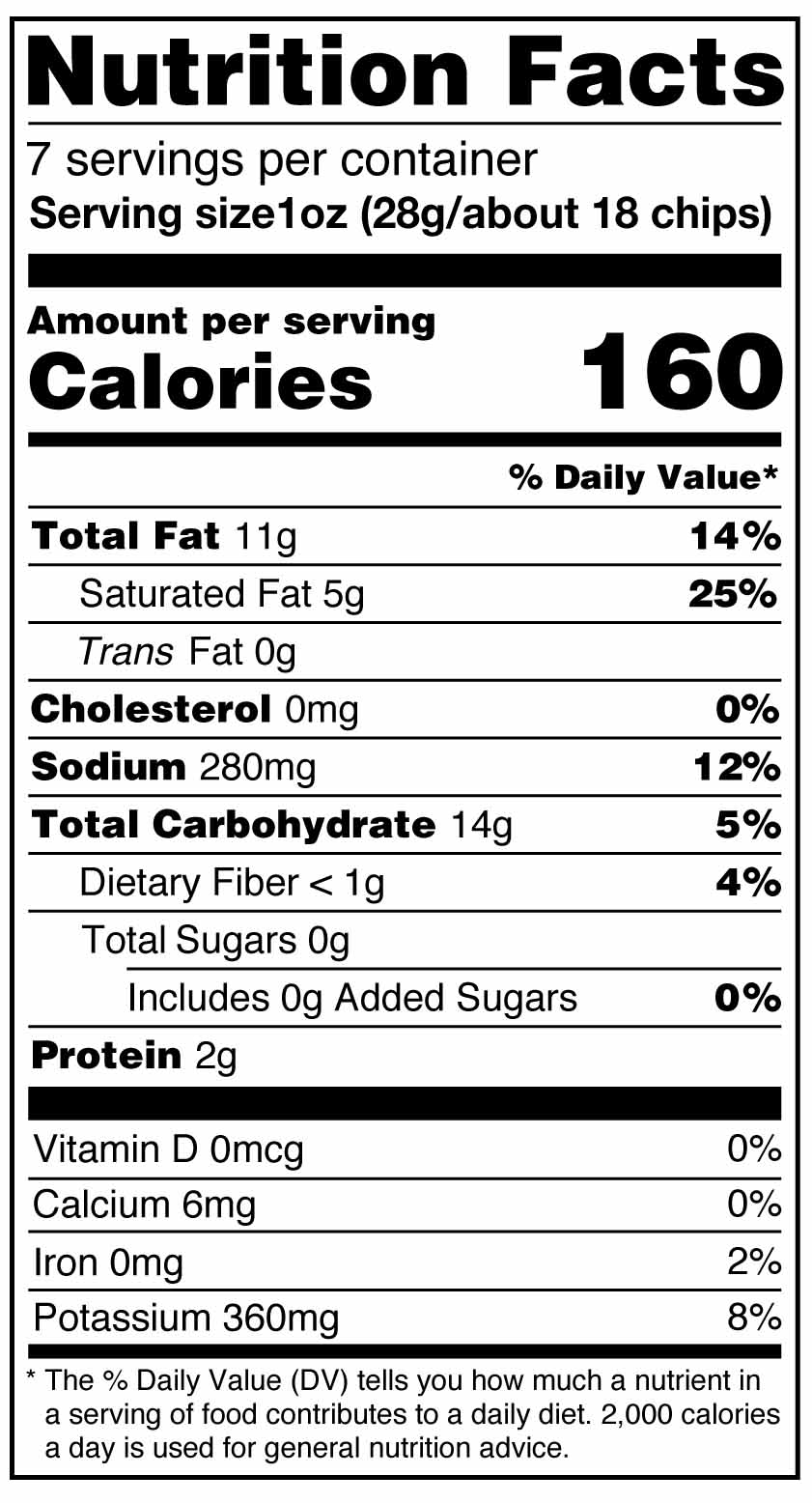 Hartley’s 7oz Potato Chips 565100 Hartleys Potato Chips