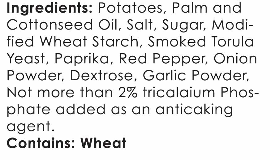 Hartley’s 9oz BarBQ Waffle Potato Chips 564123 Hartleys Potato Chips